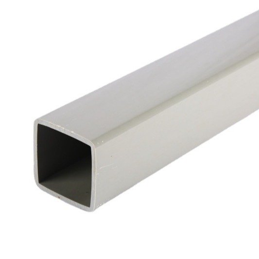 Weatherproof Gray PVC PP Square Tube For Building Frame