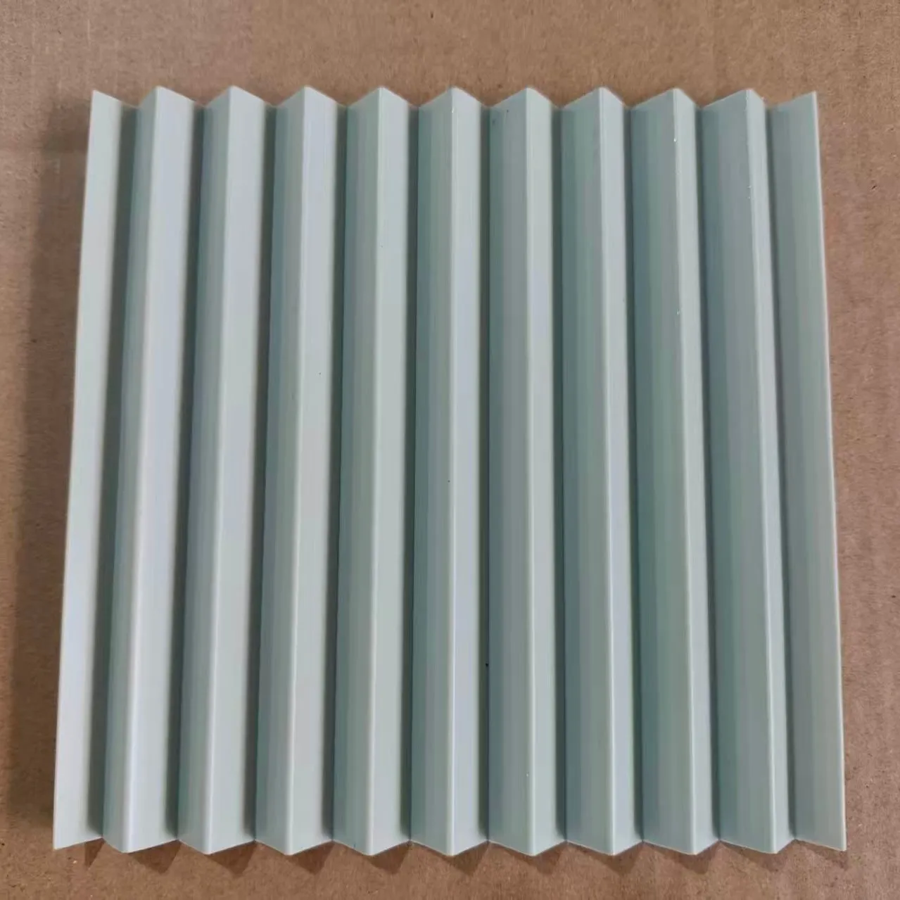 PVC Triangle Corrugated Decorative Board, Interior Fluted Wall Cladding Panel