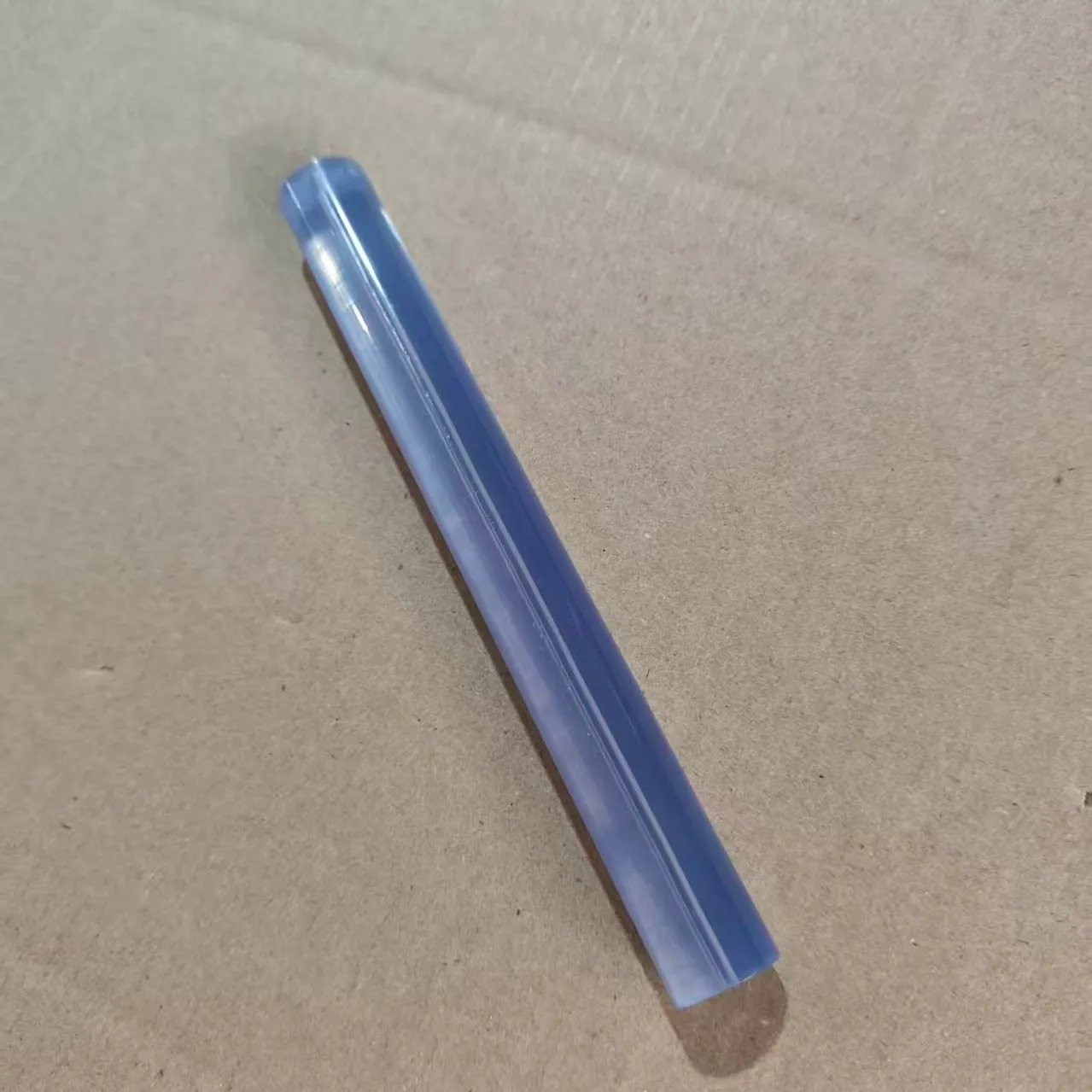 Light Blue Transparent Solid PVC Round Rod PMMA Light Guide Plastic Bar For Deco