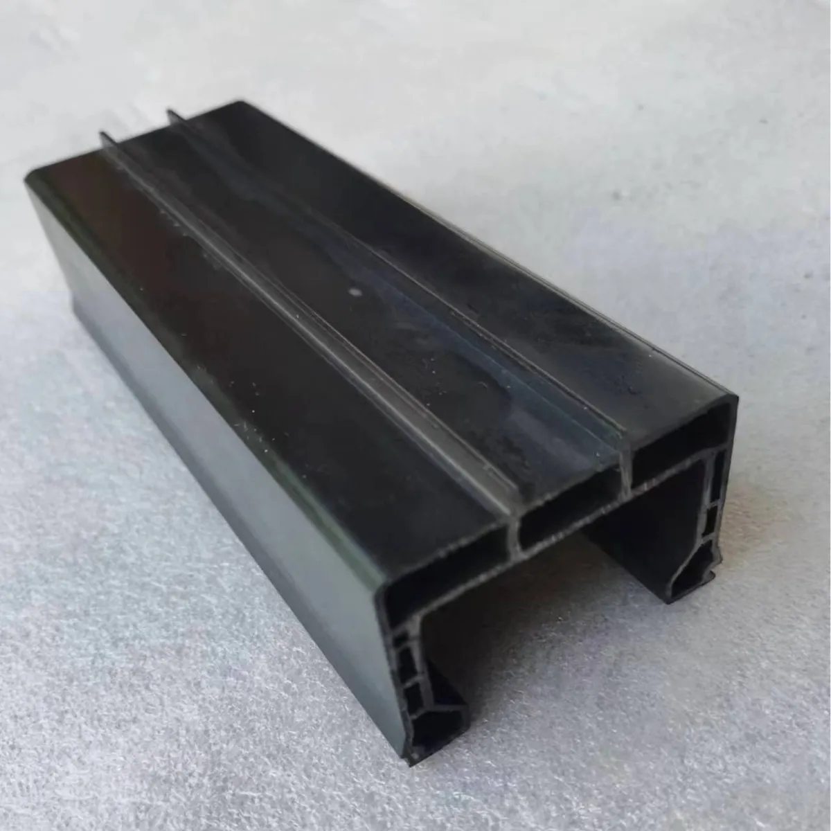 Black Multi-cavity PVC Extruded Profile 