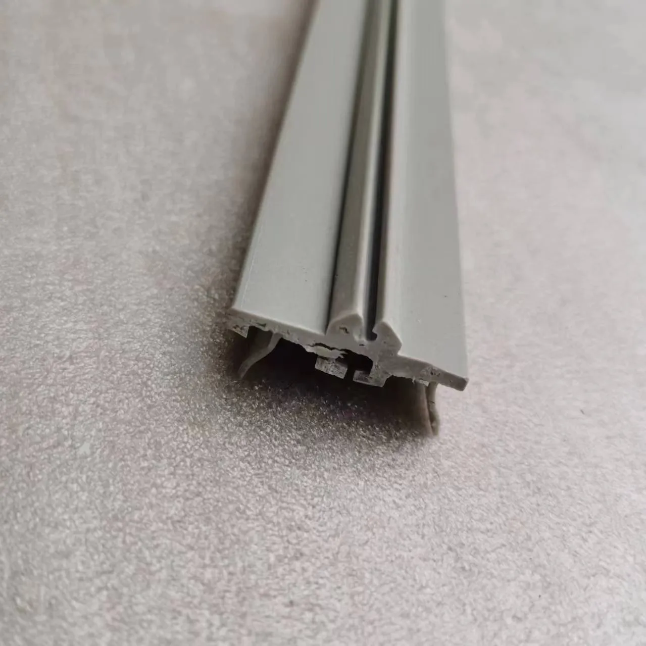 Grey PVC Co-extrusion Profile For Garage